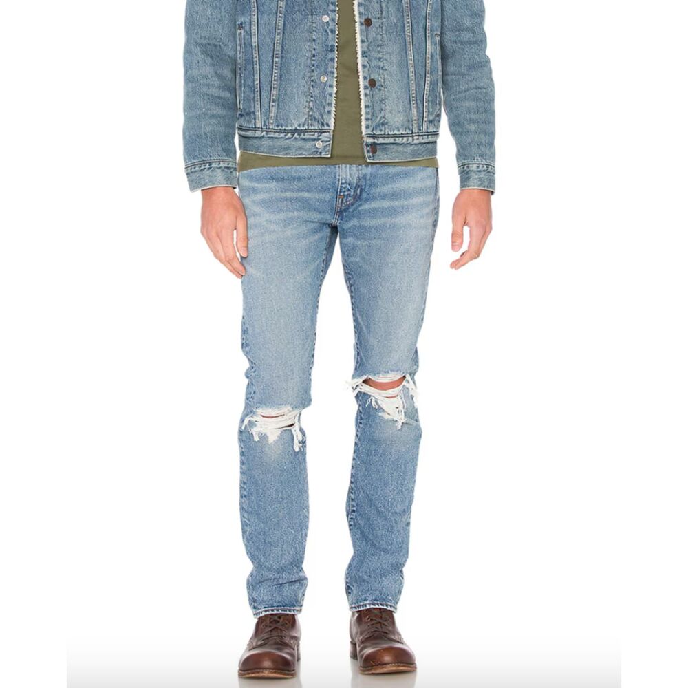 LEVI'S Premium Distressed Slim Fit Denim Joey Blue 36/32